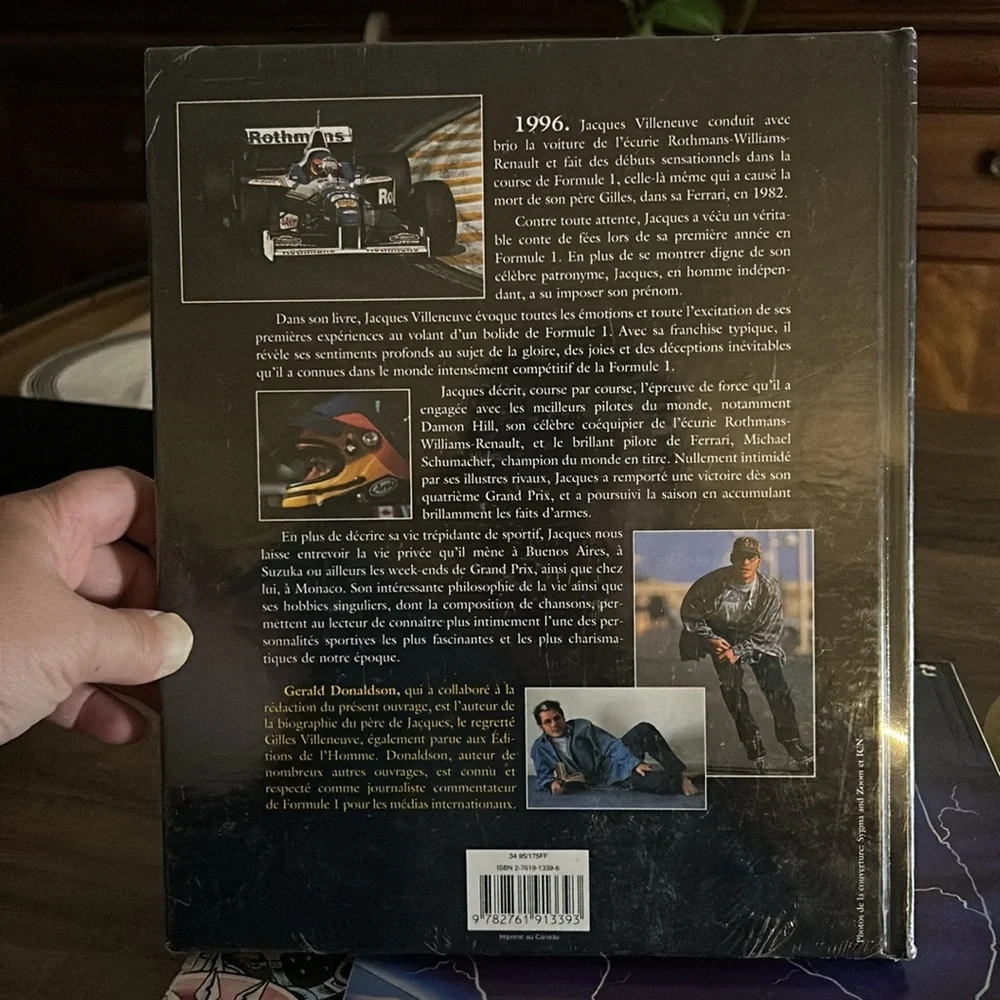 Villeneuve Formula 1 Book My first season in formula 1 - Picture 2 of 3